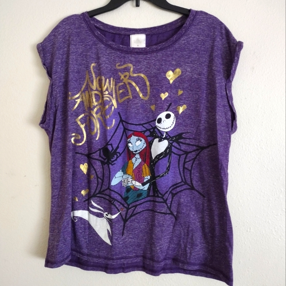 Disney Nightmare Before Christmas purple multicolor T-shirt size 2XL